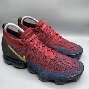 Nike Air VaporMax Flyknit 2 'Olympic' Mens Size 9.5 Team Red Shoes 942842-604